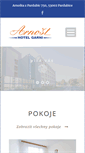 Mobile Screenshot of hotel-arnost.cz